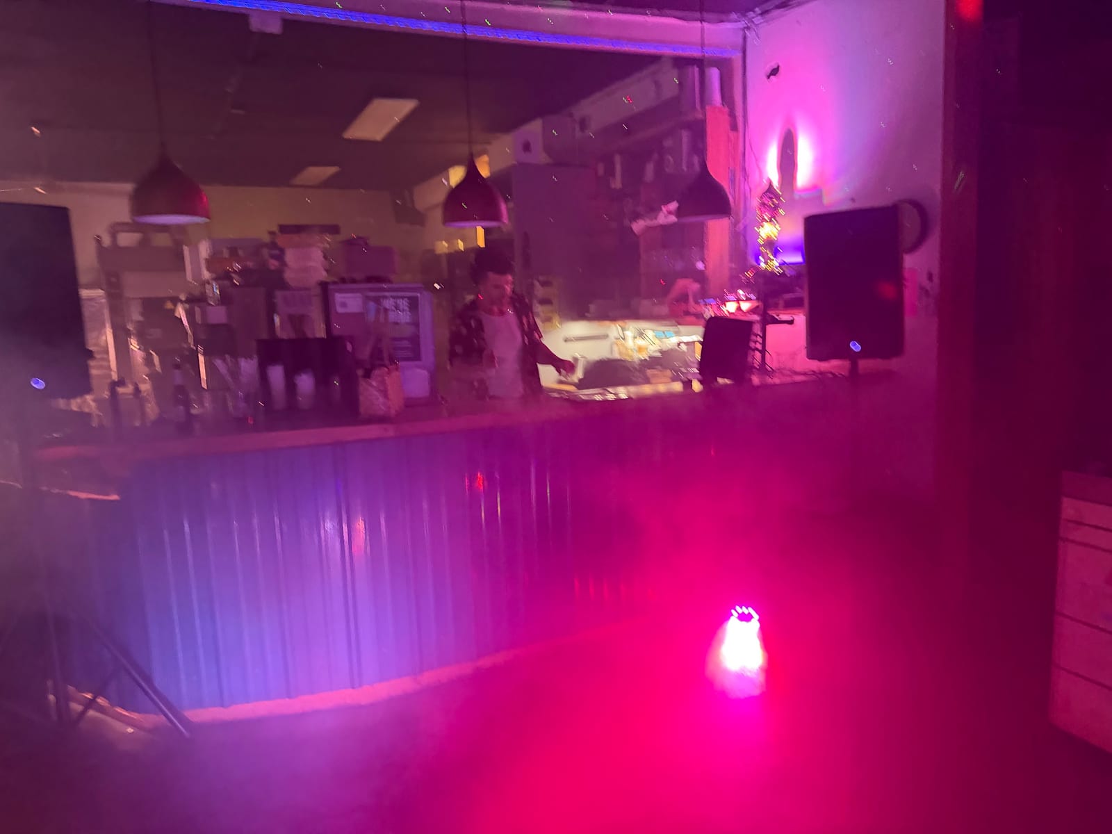 The room at Café Kopi once the lights go down.